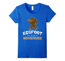 Bigfoot Are Born in November Children's Birthday T-Shirt