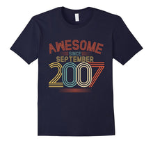 Awesome Since September 2007 Funny T-Shirt 10th Birthday Tee