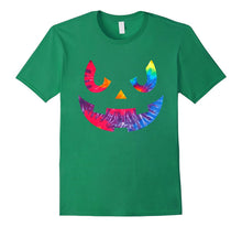 Scary Tie Dye Pumpkin Face Jack O Lantern Halloween Shirts