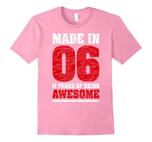 11th Birthday Gift T-Shirt Made in 2006 Awesome 11 Years Old