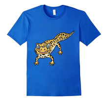 Cute Smiling Leopard Gecko Lizard Cartoon T-Shirt