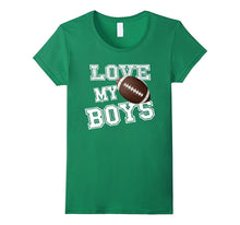 Love My Boys Football Shirt for Mom-Football Mom Shirts Dad