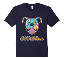 Pit Bull Love Dog Pop Art Graphic T-Shirt - Pit Bull Shirt
