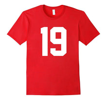 #19 Team Sports Jersey Number Front & Back Player / Fan Tee