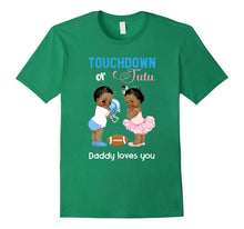 Mens Cute Ethnic Touchdown or Tutu Daddy Loves You T-Shirt