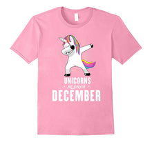 Cute Dabbing Unicorn Birthday Shirt December - Perfect Gift