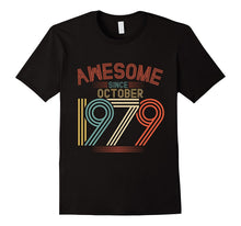 Awesome Since October 1979 Funny T-Shirt 38th Birthday Tee