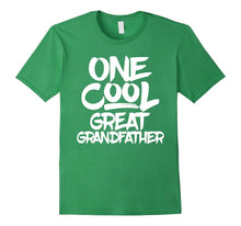 Mens One Cool Great Grandfather T Shirt - Fathers Day Gift Tee