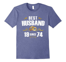Best Husband Since 1974 T-Shirt 43rd Anniversary Gift Tee