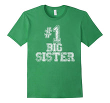 #1 Big Sister T Shirt - Number One Sports Jersey Gift Tee