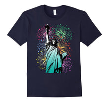 4th of July Fireworks Statue of Liberty T-Shirt