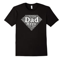 Mens Super Hero Dad Father's Day Shirt