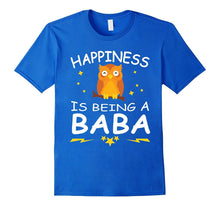 Happiness Is Being a Baba With Owl Funny T-Shirt Gift