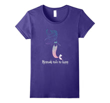 Mermaids Make Me Happy Colorful Mermaid T-Shirt
