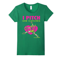 Softball Parent Fan T-Shirt - I Pitch She Catches Tee