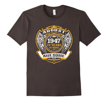 August 1947 70th Birthday 70 Years Old Gift T-Shirt