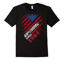 Awesome Since 1984 American Flag 33rd Birthday 33 Years Old