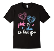Pink or Blue We Love You Gender Reveal Party Graphic T-Shirt