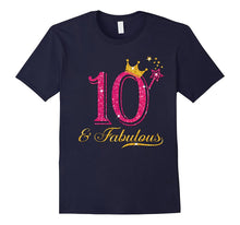 10th Birthday Girl Fabulous Princess Shirt