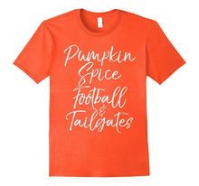 Pumpkin Spice Football & Tailgates Shirt Love Fall Fun Tee