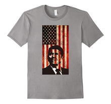 Ronald Reagan T-Shirt American Flag Patriotic Distressed Tee