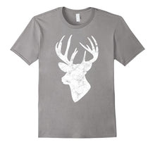 Deer Head Shirt White Buck Colorful Print Unisex Graphic Tee