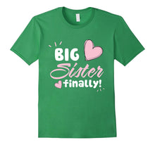 Big Sister Finally Shirt Kids Baby Pregnant Announcement