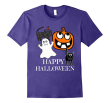 Happy Halloween Shirt - Halloween Ghost, Cat, Pumpkin Shirt