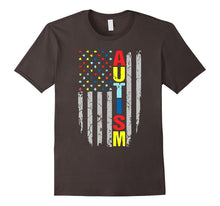 Cool Autism Awareness America Flag T-Shirt Autism Gifts