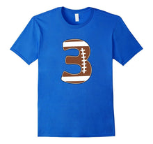 3rd Birthday 3-Years Old Kids T-Shirt All Numbers Football