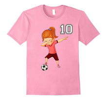 #10 Soccer Shirt Girls Funny Dabbing Dab Dance Soccer Ball