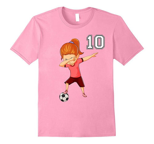 #10 Soccer Shirt Girls Funny Dabbing Dab Dance Soccer Ball