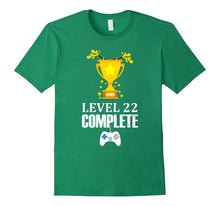 Funny Level 22 Complete T-Shirt 22th Birthday Gamer Gift Tee