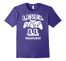 Gamer 11th Birthday Level 11 Complete Funny Gaming Tee Shirt