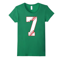 Cute Seventh Birthday Party 7th Baseball T-Shirt Born 2010