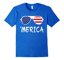 Merica Sunglasses T-Shirt Patriotic Fourth of July Gift