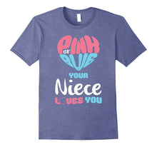 Pink or Blue Your Niece Loves You Baby Gender Reveal T-Shirt