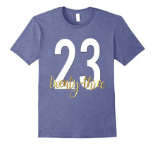 23rd Birthday Shirt Gift Party Gold Bestie Twenty Three 23