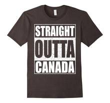 Straight Outta Canada T-Shirt Funny Canadian Gift Shirt