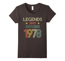 Legends Since October 1978 Shirt - 39th Birthday Gifts Shirt