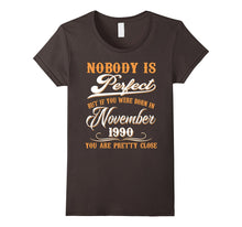 Nobody Is Perfect November 1990 T-Shirt 27th Birthday Shirt