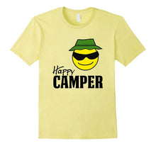 Happy Camper Smiley Face Bucket Hat Camping Outdoors T-Shirt