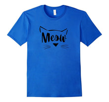 Meow Cute Kitten Face Funny National Cat Day Tshirt Tee