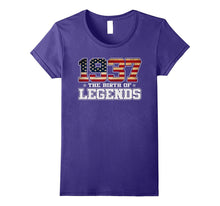 Birthday Gift for 80 Years Old 1937 T Shirt American Flag