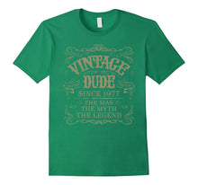 40th Birthday Gift Shirt Vintage Dude 1977 40 Year Old Shirt