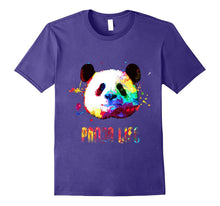 Panda Bear Life Rainbow Watercolor Bright Splatter Shirt