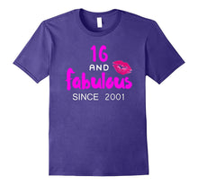 16 and Fabulous Since 2001 - Girls Shirts Sweet Sixteen