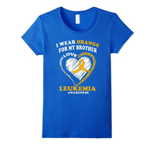 Leukemia Awareness T Shirt - I Wear Orange for My Brother