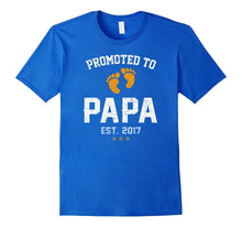Promoted to Papa 2017 T-Shirts - New Dad Baby Reveal Tshirts
