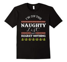 Christmas Funny Naughty List T Shirt Mens Womens Kids Cute